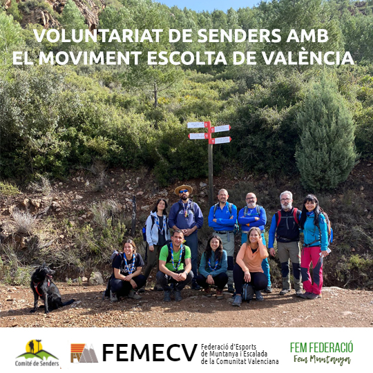 Jornada de voluntariat de senders amb el Moviment Escolta de València