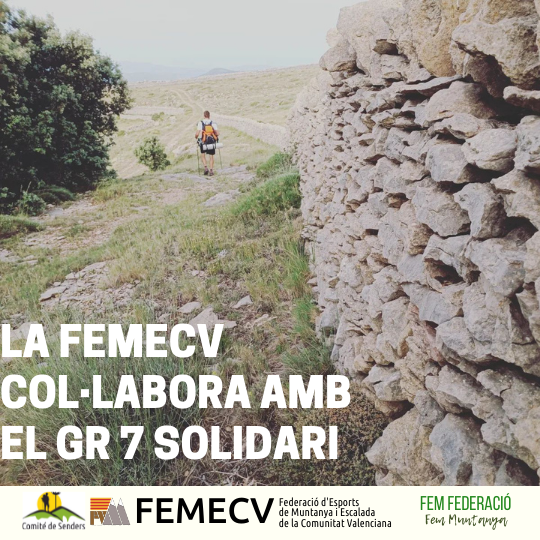 La FEMECV colabora con el GR 7 Solidari.