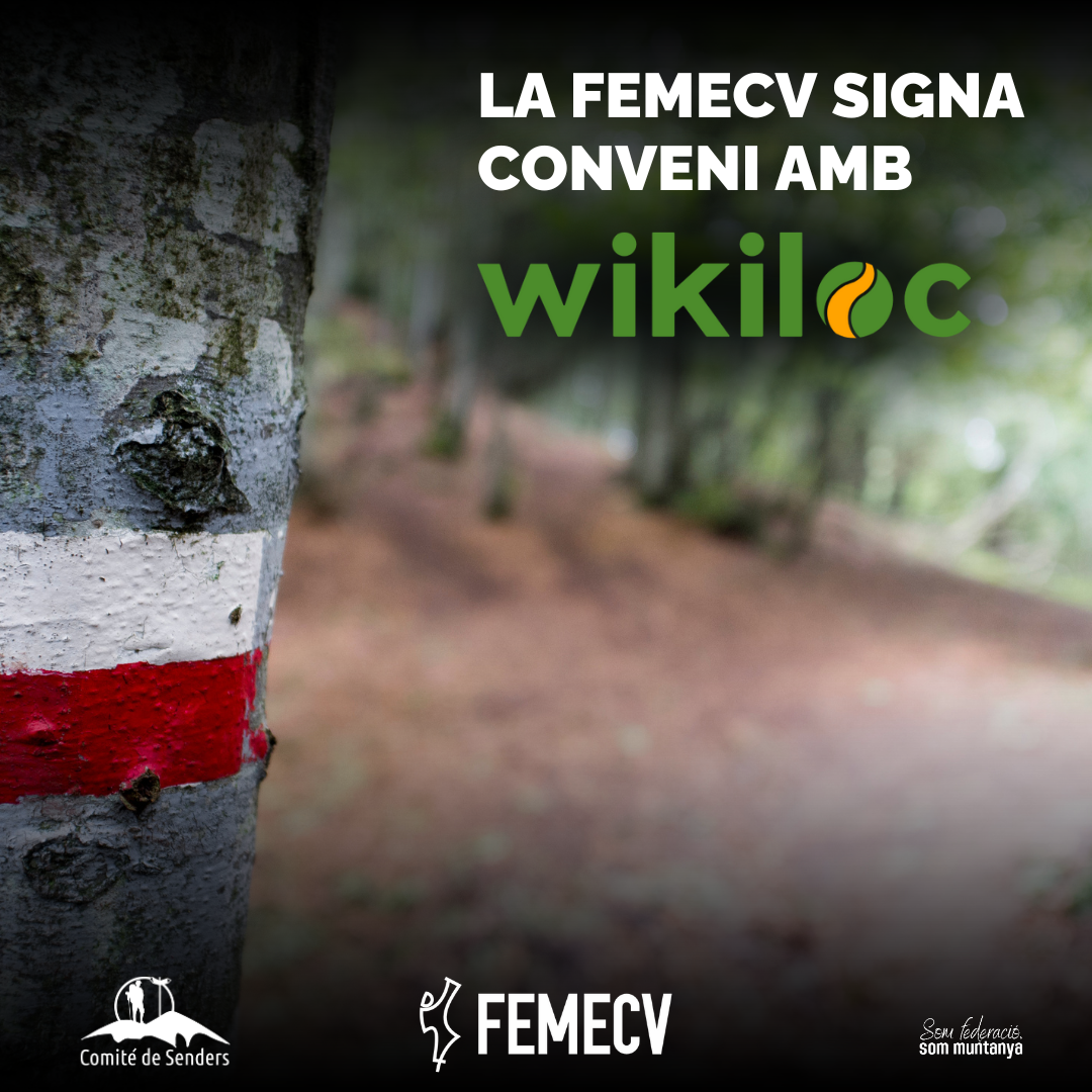 La FEMECV firma un convenio con Wikiloc