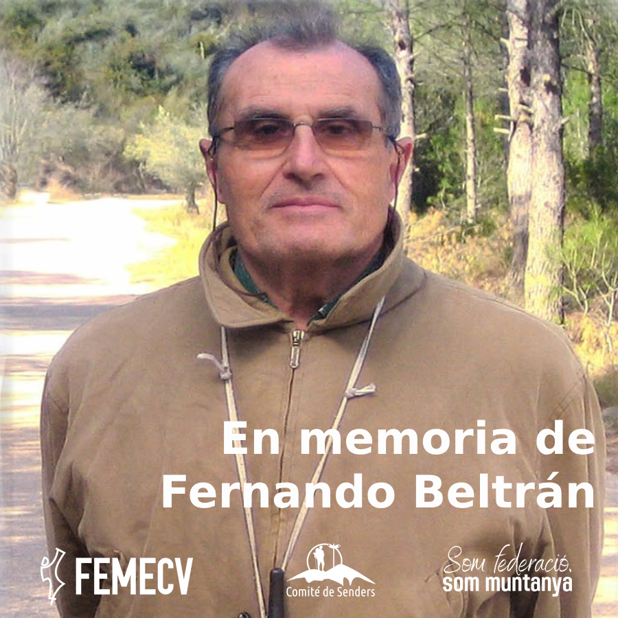 En record de Fernando Beltrán, responsable del manteniment del GR 10