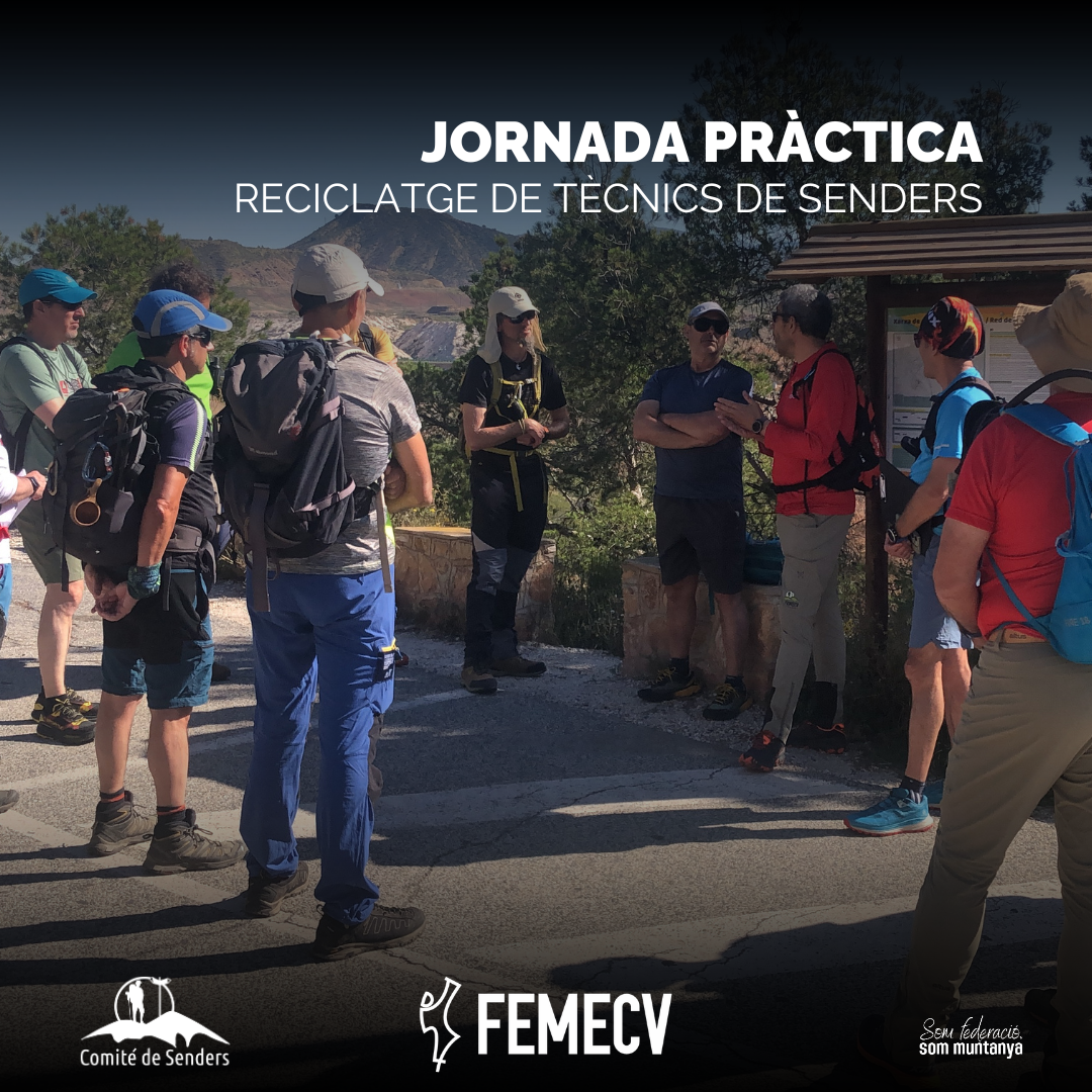 Jornada práctica de reciclaje de Técnicos de Senderos