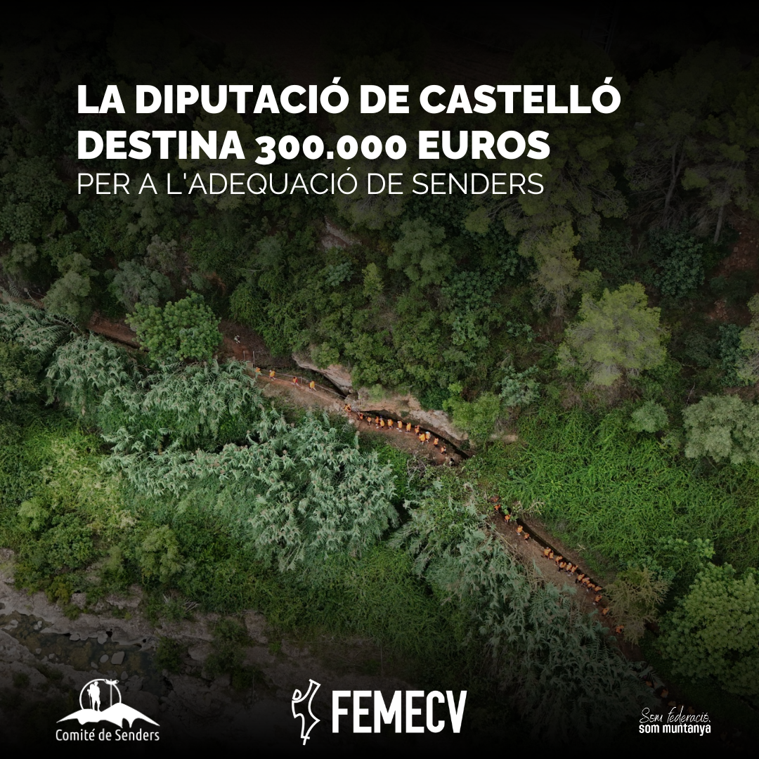 La Diputación de Castellón destina 300.000 euros para la adecuación de senderos